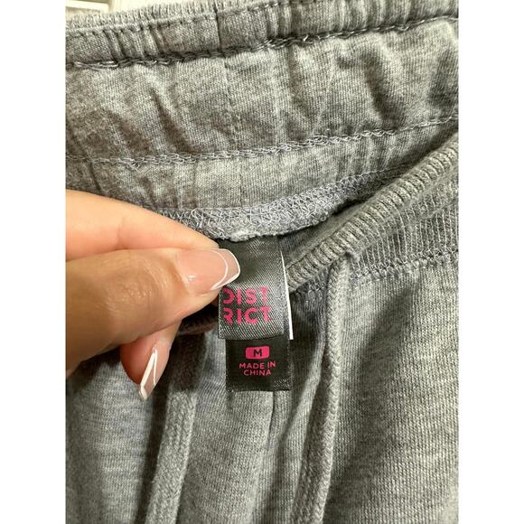 District Women's Sweatpants‎ Jogger Pants Slim Fit Gray Blue Sz M - Picture 3 of 5